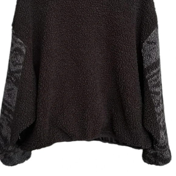 REEBOK Sherpa Fleece Oversized Sweatshirt Quarter Zip Outdoor Wear Size 2X - Picture 9 of 16